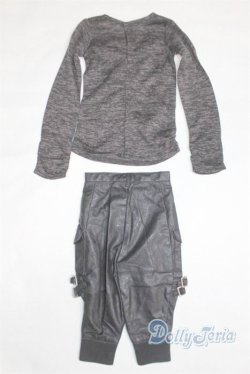 画像2: SD13BOY/OF：VOLKS製ソリッドブラックサルエルパンツ U-25-12-10-240-TN-ZU