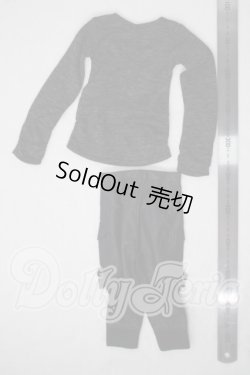 画像2: SD13BOY/OF：VOLKS製ソリッドブラックサルエルパンツ U-26-07-01-048-TN-ZU
