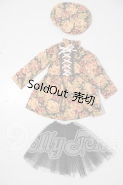 画像1: MSD&SDM/OF：花柄ワンピース＆帽子＆パニエ U-26-04-08-058-TN-ZU