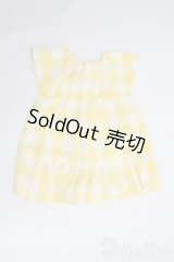 30cmドール/OF：ワンピース(黄色/チェック) I-25-06-01-2091-TN-ZI