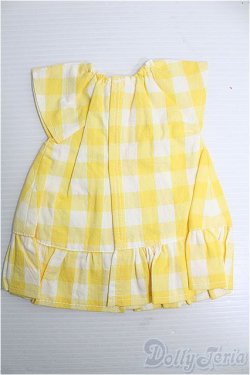 画像2: 【SALE】30cmドール/OF：ワンピース(黄色/チェック) I-24-11-24-3106-TN-ZI