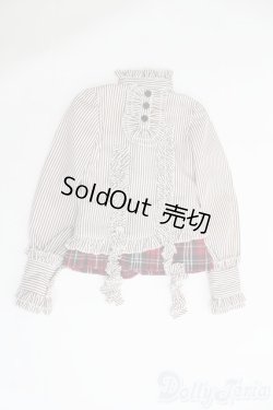 画像1: SD13BOY/OF ストライプシャツ/1/3　65ｃｍ　BJD　MJD　衣装　ドール用 I-25-07-06-3051-TO-ZI