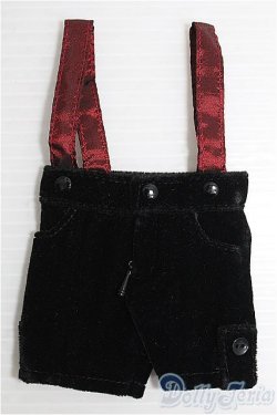 画像1: 【SALE】30cmドール/OF サロペット(赤ｘ黒) I-24-12-15-2091-TO-ZI