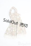 1/6ドール(27cm)/OF ワンピース(茶ｘ花) I-25-06-22-2096-TO-ZI