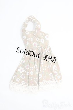 画像1: 1/6ドール(27cm)/OF ワンピース(茶ｘ花) I-25-06-22-2096-TO-ZI