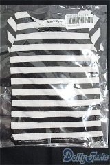 LUTS/OF stripe T shirts Black：Nine9style製 I-24-01-14-2102-TO-ZI