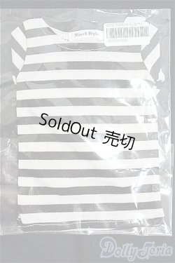画像1: LUTS/OF stripe T shirts Black：Nine9style製 I-25-03-23-3074-TO-ZI