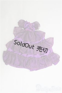 画像1: リカちゃんキャッスル/OF 3段オーガンジードレス紫 I-25-04-13-2107-TO-ZI