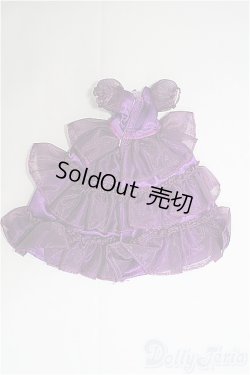 画像2: リカちゃんキャッスル/OF 3段オーガンジードレス紫 I-25-04-13-2107-TO-ZI