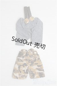 14〜15cmドール/OF：パンツ2点セット/ I-25-08-10-340-TN-ZI