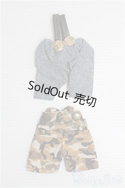 画像1: 14〜15cmドール/OF：パンツ2点セット/ I-25-08-10-340-TN-ZI