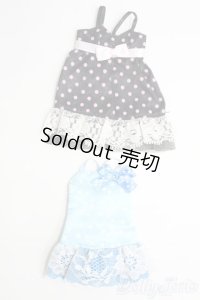 リカちゃん/OF 肩紐ワンピ2点セット I-25-04-27-3085-TN-ZI