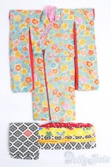 1/6ドール(22-25cm)/OF 着物セット(花) I-25-05-18-3130-TO-ZI
