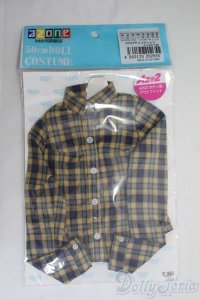 azone50cm/OF チェックシャツ I-25-06-01-2103-TO-ZI
