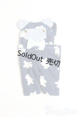 画像1: 1/12ドール/OF クマ柄サロペット I-25-06-08-3150-TO-ZI