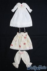 1/6ドール(22cm)/OF ワンピースセット(白) I-25-02-02-2088-TO-ZI