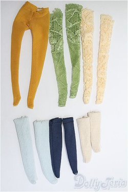 画像1: 1/6ドール(22cm)/ソックス＆タイツ5点セット I-25-01-12-3156-TO-ZI