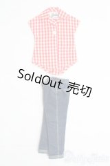 バービー/OF：チェックシャツ+デニム I-25-05-11-2081-TN-ZI