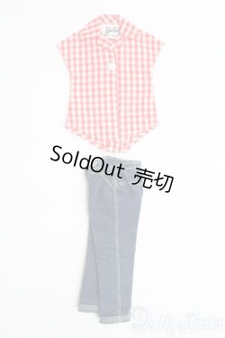 画像1: バービー/OF：チェックシャツ+デニム I-25-05-11-2081-TN-ZI