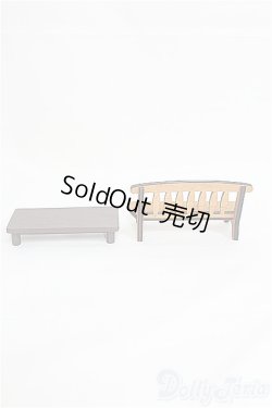 画像2: 1/12ドール/椅子&机 I-25-03-30-1085-TO-ZI