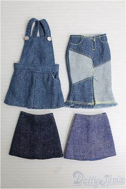 画像1: 【SALE】1/6ドール(22cm)/OF デニムスカート4点 I-24-11-17-2169-TO-ZI