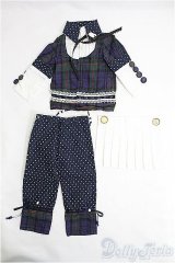 SD13GIRL/衣装セット：チェック切替ブラウス＆ハーフパンツ I-25-04-13-2047-TN-ZI