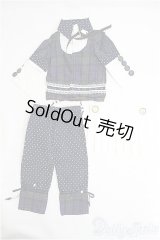SD13GIRL/衣装セット：チェック切替ブラウス＆ハーフパンツ I-25-04-13-2047-TN-ZI
