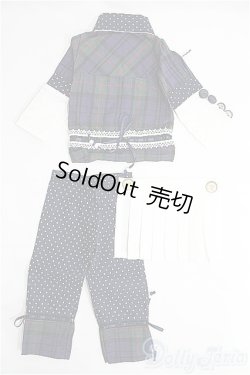 画像2: SD13GIRL/衣装セット：チェック切替ブラウス＆ハーフパンツ I-25-04-13-2047-TN-ZI