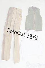 SD13BOY/OF：衣装セット：カーゴパンツ＆緑ベスト/ I-25-08-03-357-TN-ZI