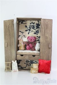 【SALE】1/6ドール/アンティーク風キャビネット I-24-08-04-1137-TN-ZI