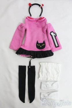 画像1: MSD/OF ネコセーラーワンピース/1/4　40ｃｍ　BJD　MJD　衣装　ドール用 I-25-07-06-2075-TO-ZI