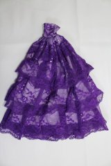 1/6ドール(30cm)/OF：ドレス(紫) I-23-12-24-3137-TO-ZI