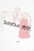 MSD/OF ミニ丈着物・袴Set(赤香) I-25-03-30-1086-TO-ZI