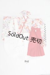 MSD/OF ミニ丈着物・袴Set(赤香) I-25-03-30-1086-TO-ZI