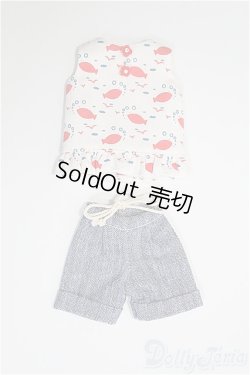 画像1: 1/6(22cm)ドール/OF フィッシュ柄トップス衣装セット I-25-01-12-2152-TO-ZI