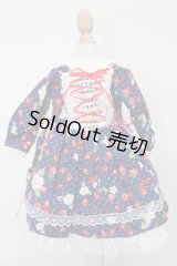 ＭDD/OF：編み上げワンピース S-25-03-09-419-GN-ZS