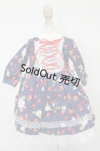 ＭDD/OF：編み上げワンピース S-25-03-09-419-GN-ZS