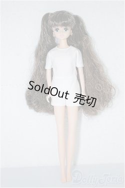 画像2: リカちゃんキャッスル/マリーン：茶黒ミックス・ツインテール/BJD　球体関節人形 A-25-03-26-312-NY-ZA