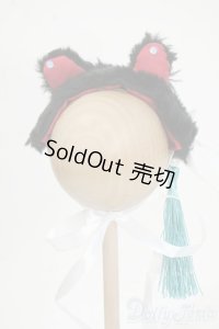 SD/OF：ねこみみヘッドドレス・タッセル・黒 Y-25-12-03-278-TO-ZY