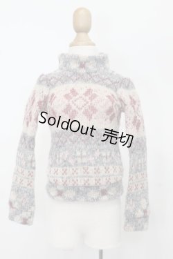 画像1: 50cmドール/OF:タートルニット S-25-11-02-349-KD-ZS