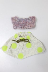 ジェニーちゃんサイズ/OF：ディーラー製ニットtops&水玉スカート S-23-12-27-311-YB-ZS