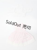 ネオブライスサイズ/OF:花柄ワンピース&ボレロセット(ピンク×白) S-25-07-13-399-GN-ZS