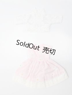 画像1: ネオブライスサイズ/OF:花柄ワンピース&ボレロセット(ピンク×白) S-25-07-13-399-GN-ZS