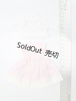 画像2: ネオブライスサイズ/OF:花柄ワンピース&ボレロセット(ピンク×白) S-25-07-13-399-GN-ZS
