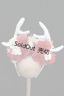 画像3: MSD/OF:カチューシャ(角パーツ付)flower.B様製 S-25-10-05-353-GN-ZS