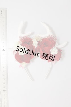 画像6: MSD/OF:カチューシャ(角パーツ付)flower.B様製 S-25-10-05-353-GN-ZS