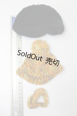画像2: 60cmドール/OF:帽子2点セット S-25-05-25-402-GN-ZS