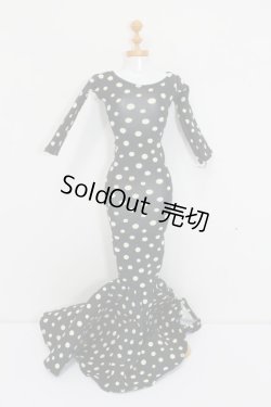 画像1: Barbie/OF:マーメイドワンピース(水玉模様) S-25-07-20-447-GN-ZS