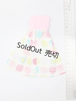 画像2: リカちゃん/OF:ノースリーブロング丈ワンピース(りんご柄) S-25-09-28-311-GN-ZS