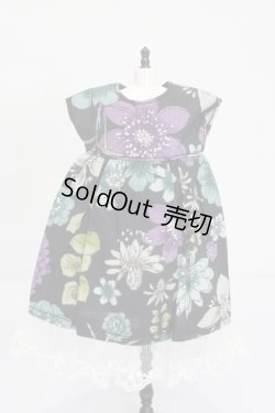 画像1: リカちゃん/OF:ワンピース(花柄/黒) S-25-09-28-321-GN-ZS